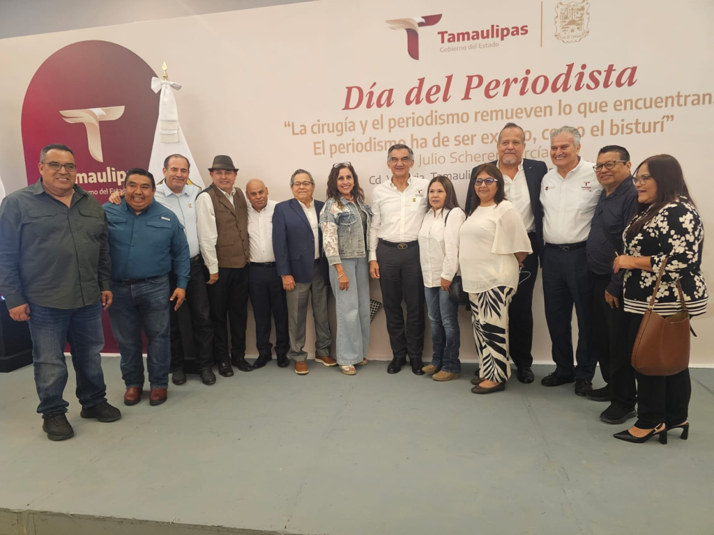 Periodistas de Matamoros con el gober