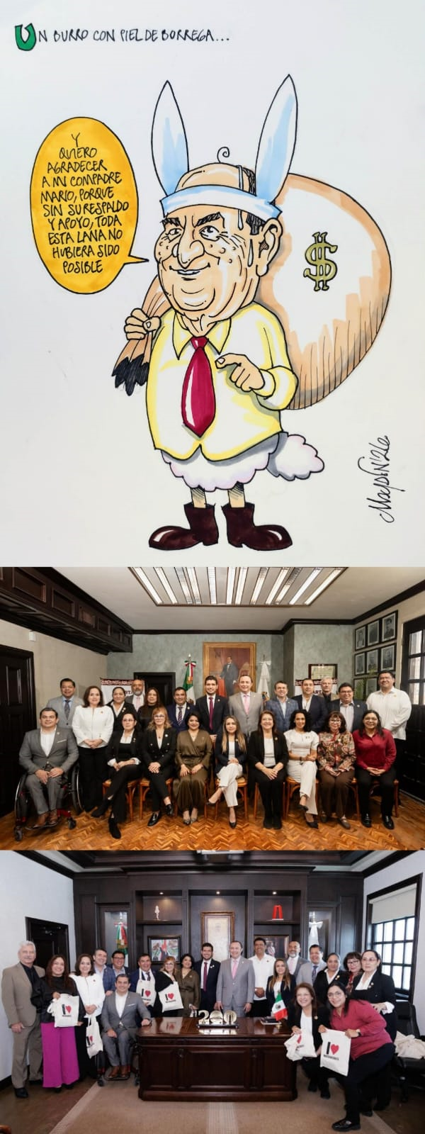 victor manuel garcia con orejas de burro